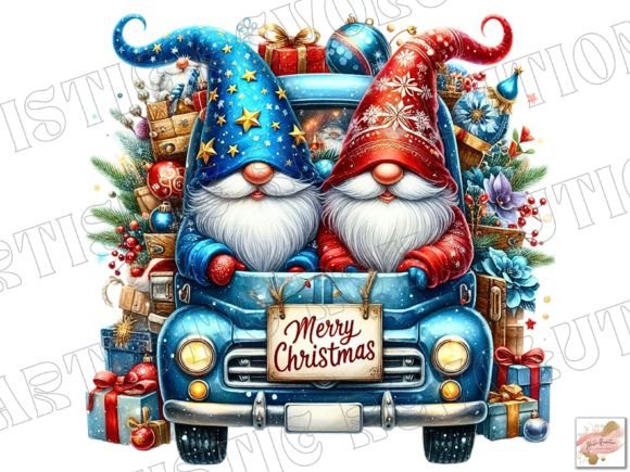 Christmas Gnome Clipart for Festive Design Projects
