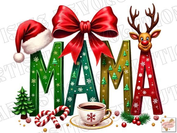 Christmas Mama Sublimation: A Designer's Festive Asset