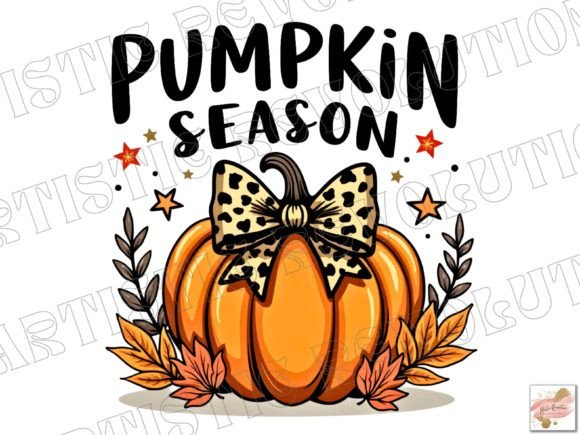 Coquette Pumpkin Season Retro Fall PNG: A Vintage Design Asset