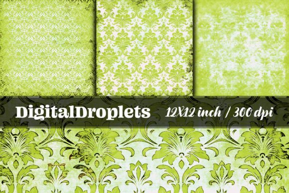 Faded Vintage Damask Vol.6: A Design Collection for Timeless Projects
