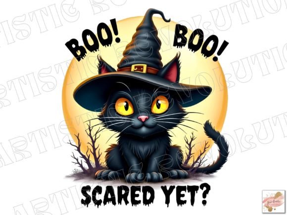 Funny Halloween Cat PNG: A Spooky Design Asset