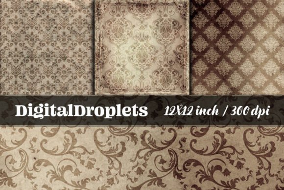 Shabby Damask Vol.1 | Vintage Pattern Collection