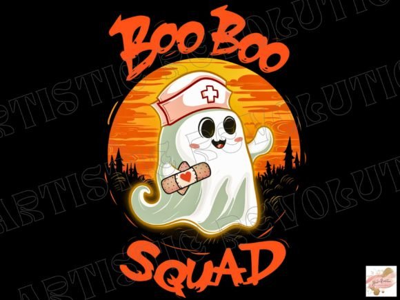 Spooky Nurse & Ghost PNGs: Elevate Your Halloween Designs