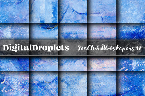 Teal Ink Blobs Vol. 11: Elevate Your Visual Narrative